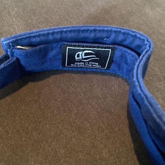 Women’s Men’s Unisex OC Blue Sports Visor Sun Hat One Size Fits Most NEW - Picture 4 of 7